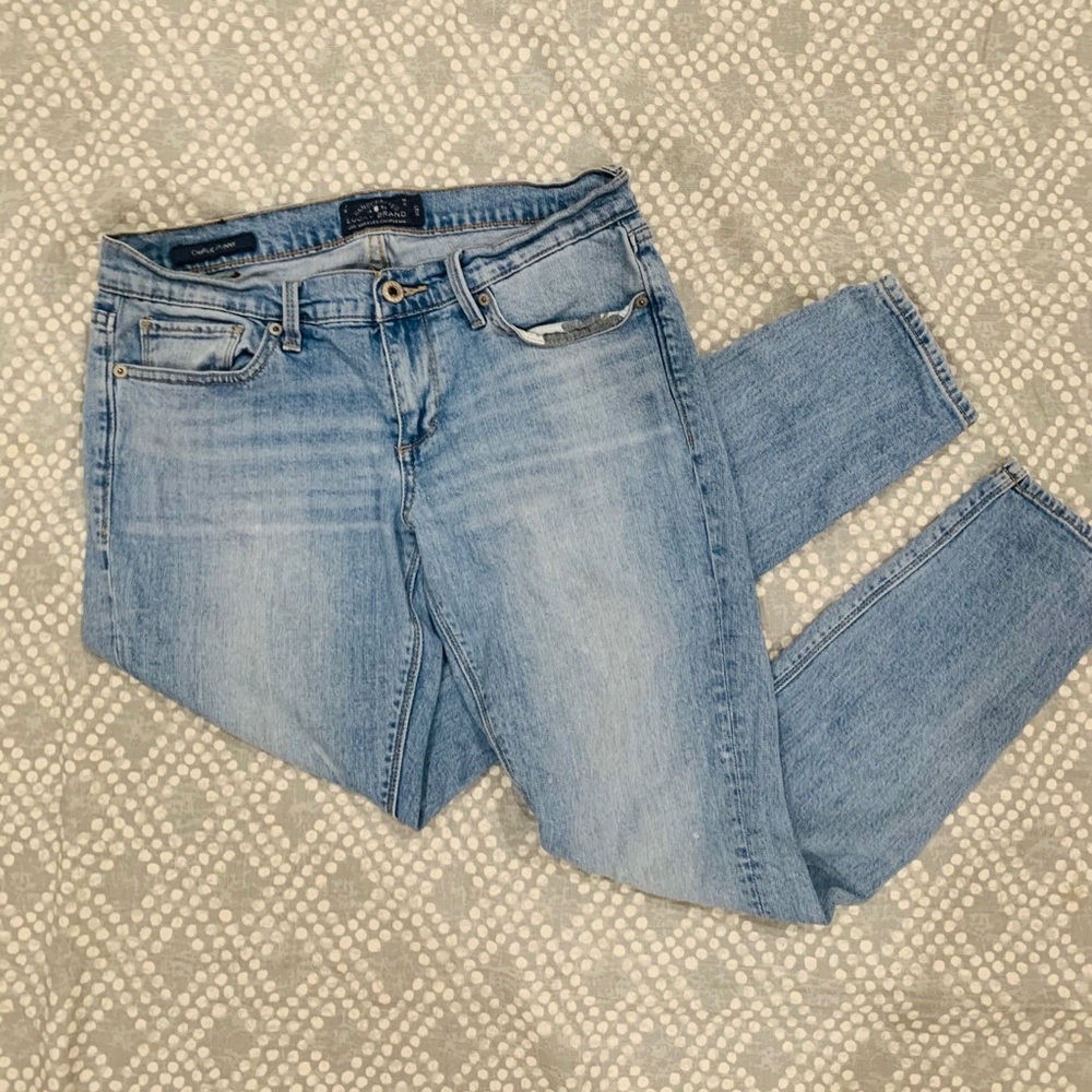 Light wash lucky brand jeans